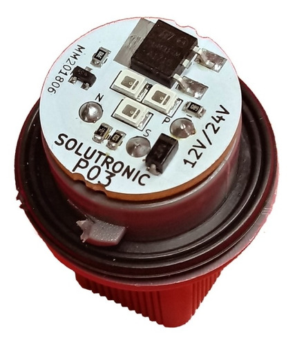 Imagen 2 de 7 de Portalampara Electronico Rojo 1 P Faro R04 850 930 1800 1820