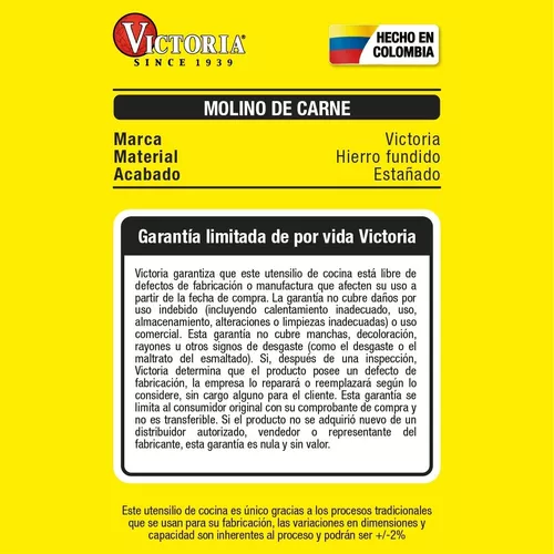 Molino Para Carne De 12 / Victoria / Almacenes La 13 – Cristalería