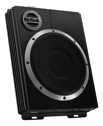 SSL LOPRO10 Subwoofer Negro Amplificado para Auto Coche Perfil bajo Debajo del Asiento 10" 1200w Max