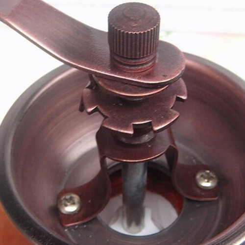 Molinillo De Café Manual Vintage Con Rebabas Cónicas Wood Marrón