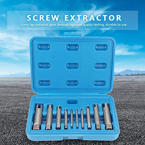 Juego De 10 Extractores De Tornillos De Acero Cabezas Rotas