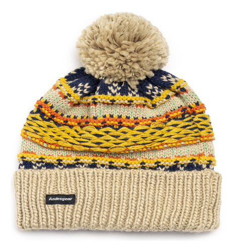 Gorro Andesgear Pompon Knited Beanie Amarillo
