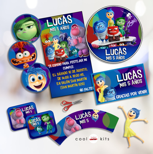 Kit Imprimible Intensamente Personalizado Candybar