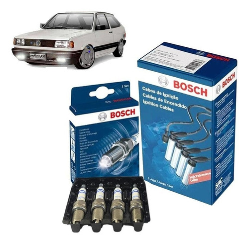 Kit Cabo Vela Volkswagen Gol 1.6 8v Ae 92-94 Álcool Bosch