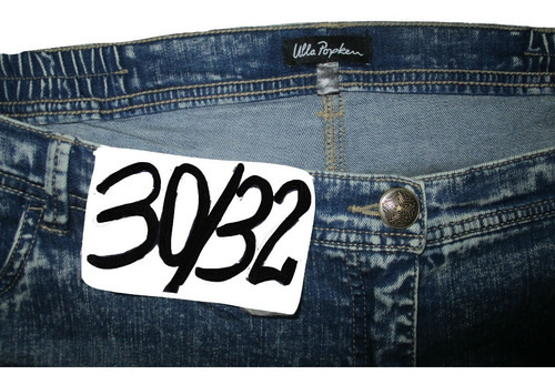 Pantalon Jeans Azul Mezclilla Nevado Mujer 30w ( 50/52) Ulla
