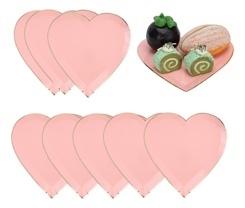 Platos De Papel Para Decoración De Vajilla Rosa Para El Día