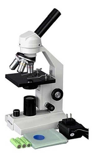 Microscopio Wf10x Y Wf25x Oculares, 40x-1000x Ampliación.