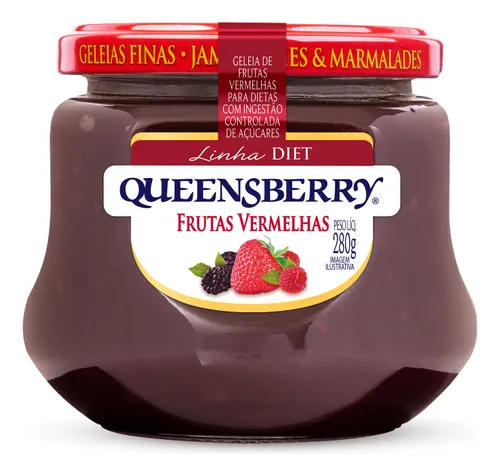 comprar Geleia Frutas Vermelhas Diet Queensberry Vidro 280g