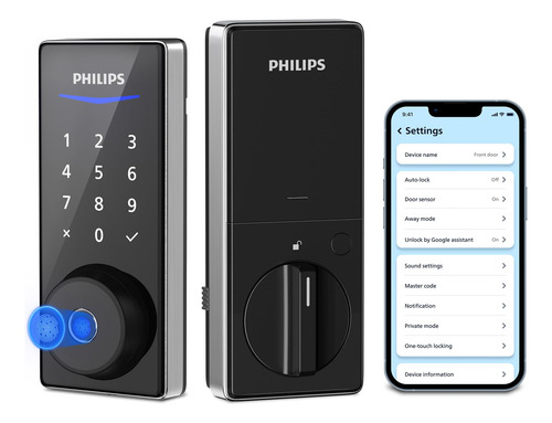Smart Lock Philips Smart Bluetooth Deadbolt Huella Digital