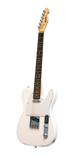 Imagen 1 de 2 de Guitarra eléctrica Newen tl newen de lenga blanca laca poliuretánica con diapasón de palo de rosa