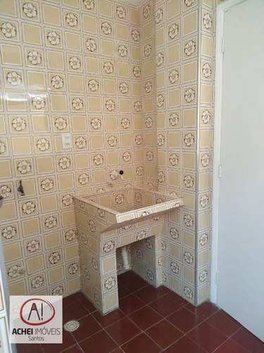 Imagem 11 de 17 de Apartamento Com 3 Dormitórios, 1 Suite, Gagagem Fechada, À Venda, 102 M² Por R$ 405.000 - Ponta Da Praia - Santos/sp - Ap11362