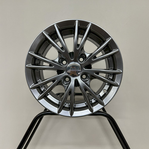 Llanta Deportiva Bk573 R14 4x100 Chevrolet Renault Toyota Vw Hiper Negro