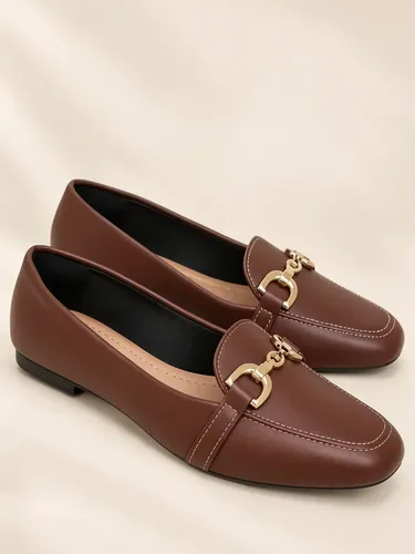 Sapatilha Mocassim Conforto Bico Quadrado Elegante Versatil