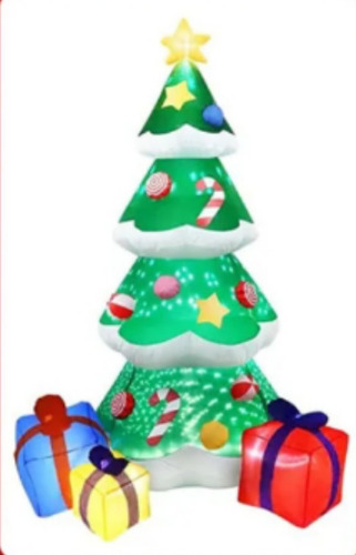 Inflable Navideño Árbol De Navidad Decoración Jardín