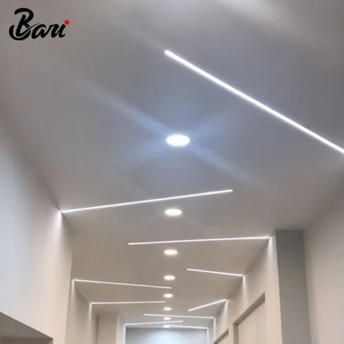 Imagen 3 de 3 de Perfil De Aluminio Para Luz Led Embutir Marca Bari