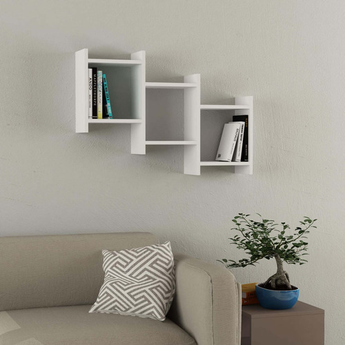 Estante Pared Blanco Moderno Alto Ancho Profundidad