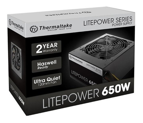 Fuente Poder Thermaltake Litepower 650w Ltp-650al2nk Atx /v