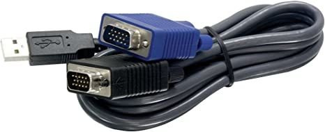 Trendnet - Cable Kvm (usb Vga, Un Macho Macho), Negro 6 Pata