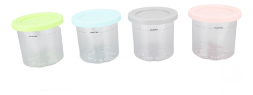 Lata Para Hacer Helados, 4 Piezas, Latas De Plástico De Repu