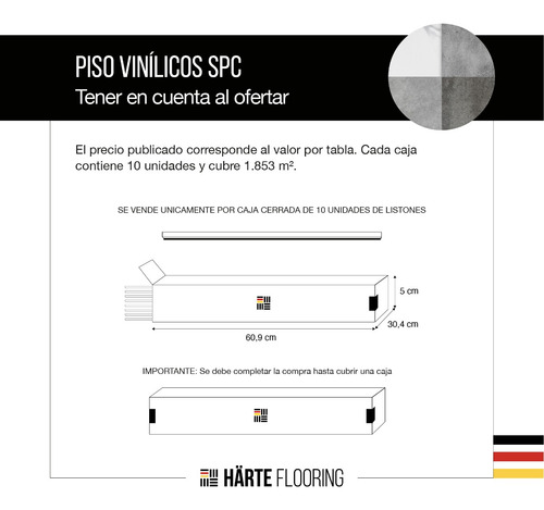 Imagen 4 de 9 de Piso Click Vinilico Spc Pvc Alto Transito 5mm X Unidad