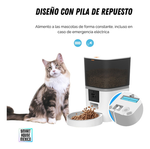 Comedero Inteligente Para Mascotas Smart House Camara, Audio