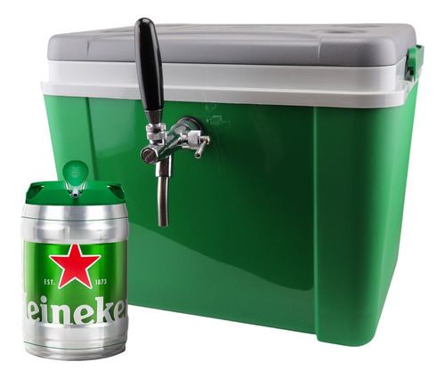 Chopeira A Gelo Para Barril Heineken Cor Verde