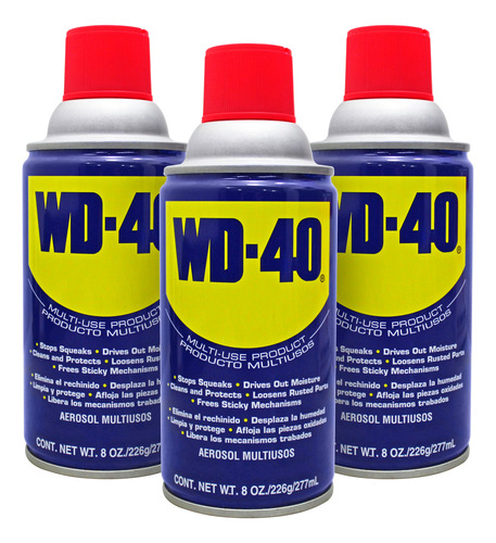 Kit 3 Latas 227ml Wd40 Producto Multiusos En Aerosol