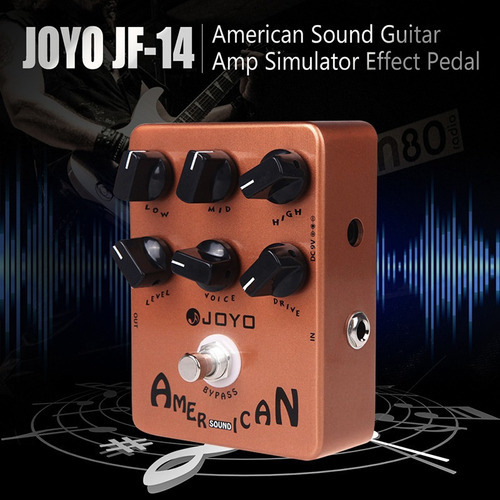 Joyo Jf-14 American Sound Guitar Amp Pedal De Efeito Simulat Cor Marrom