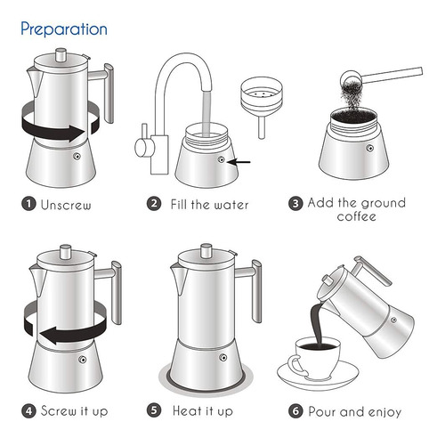 Cafetera Espresso Easyworkz Diego Stovetop De Acero Inoxi...