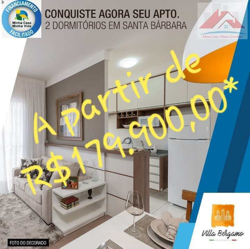 Imagem 2 de 30 de Apartamento Com 2 Dorms, Jardim Firenze, Santa Bárbara D'oeste - R$ 199 Mil, Cod: 30 - V30