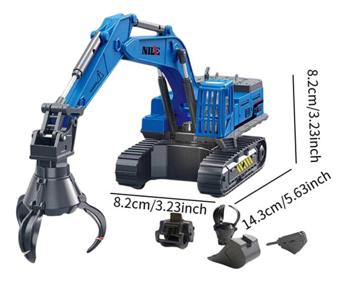 Vehículos De Construcción, Juguete De Ingeniería, Azul