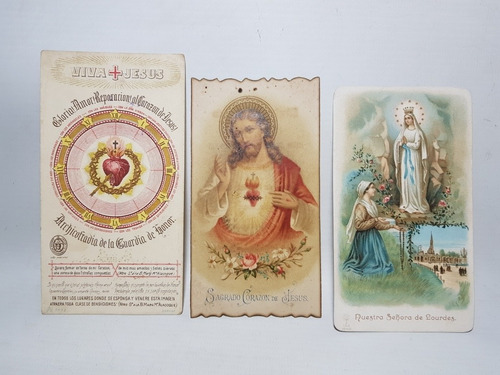 Imagen 4 de 8 de Antiguas Estampas Religiosas 1900 Cromolitografia Mag 58240