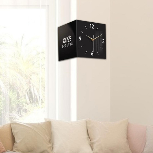 Reloj De Esquina Reloj De Pared De Doble Cara, 30 Cmx30cm