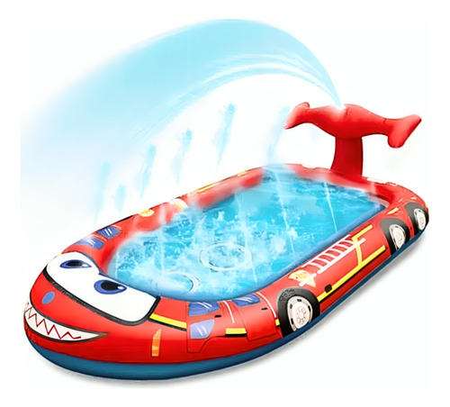 Piscina Jato Inflável Infantil Tapete Carro 170cm Chafariz