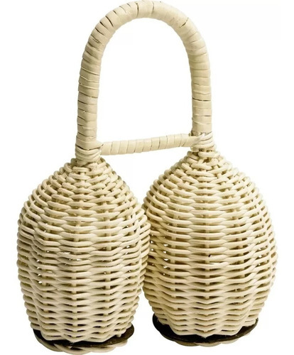 Shaker Doble Estilo Africano Coconut Bottom Do1