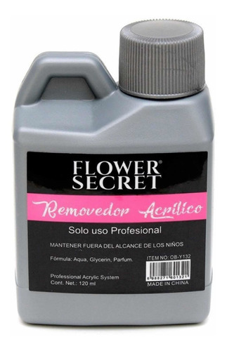 Removedor De Acrilico Flower Secret 120ml