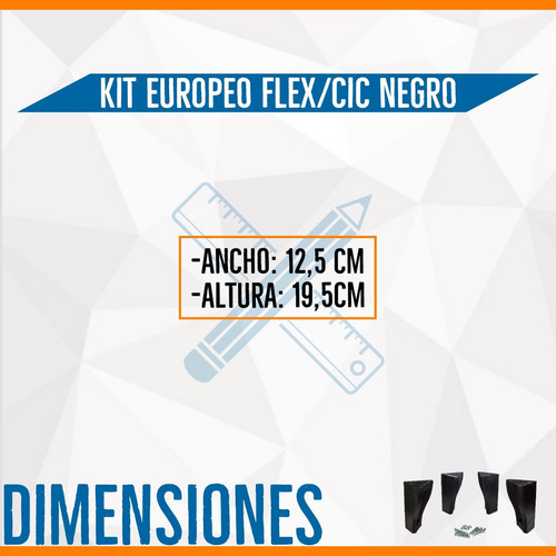 Imagen 5 de 8 de Patas Para Camas Europeas. Kit De Patas Rosen, Cic, Flex
