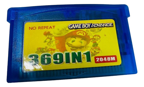Cartucho Gba/ds Lite 369 Juegos Retro Multicolor
