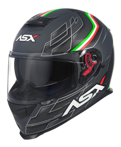 Capacete Asx Eagle Sv Italy Fosco Cinza 60 L