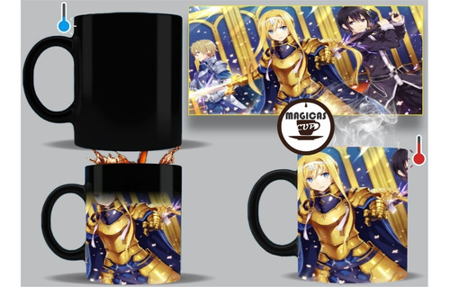 Taza Magica Anime Sao Alicization Overlord Snk Pokemon Etc.