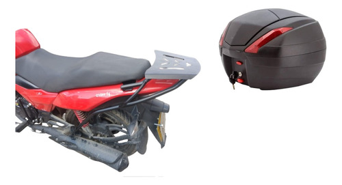 Parrilla Para Moto Ignitor 125 2020 Y Baúl Tomcat 34 Litros