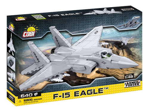 Avião De Caça Americano F-15 Eagle - 640 Peças - Cobi