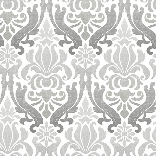 Nuwallpaper Papel Pintado Gris Nouveau Damask Peel And ...