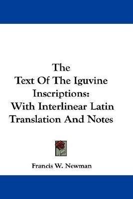 Libro The Text Of The Iguvine Inscriptions : With Interli...