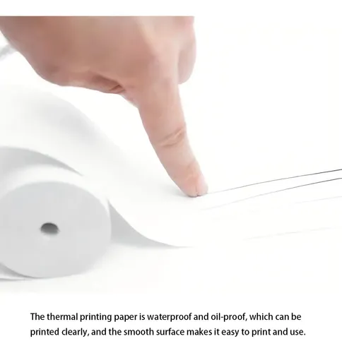 Rollos De Papel Térmico Imprimibles De 57x25 Mm, Pack De 10, Autoadhesivos Y Blancos Para Mini Impresoras Y Etiquetas