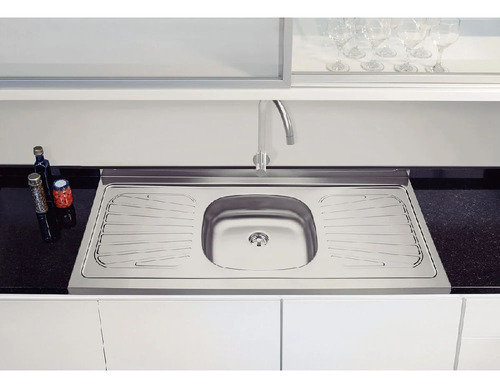 Fregadero de acero inoxidable de 120 cm con escurridor 93041/557 - Tramontina