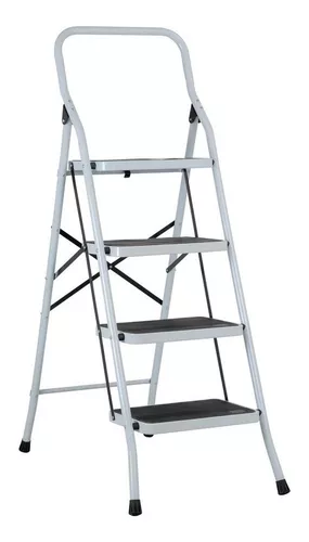 Escalera Tijera con plataforma de aluminio 4 pasos - Promart