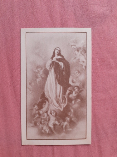 Estampita Hijas De María De Temperley Antiguo (Usado)