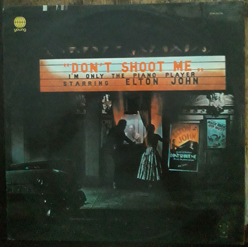Lp Vinil (vg) Elton John Don't Shoot Me 1a Ed Br Young 1973
