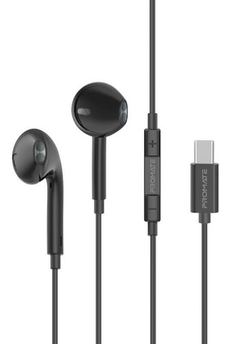 Auriculares Manos Libres Promate Gearpod Usb-c Negro